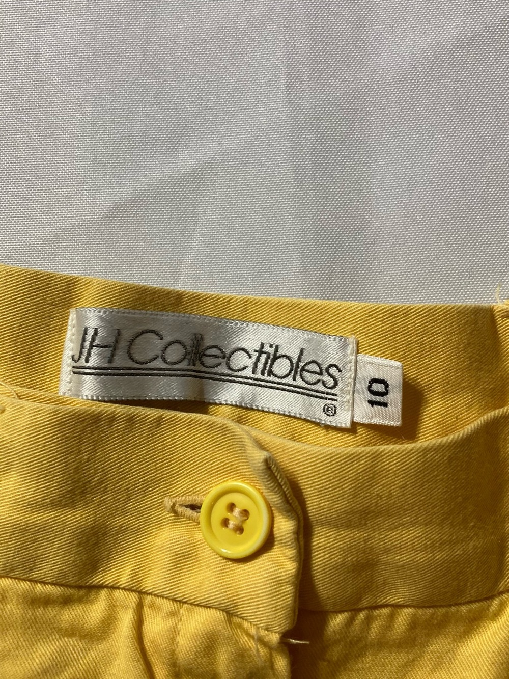 JH Collectibles Bright Yellow Pleated High-Rise Shorts - Picture 3 of 11